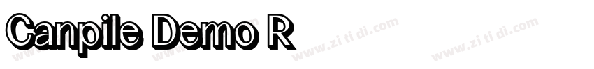 Canpile Demo R字体转换